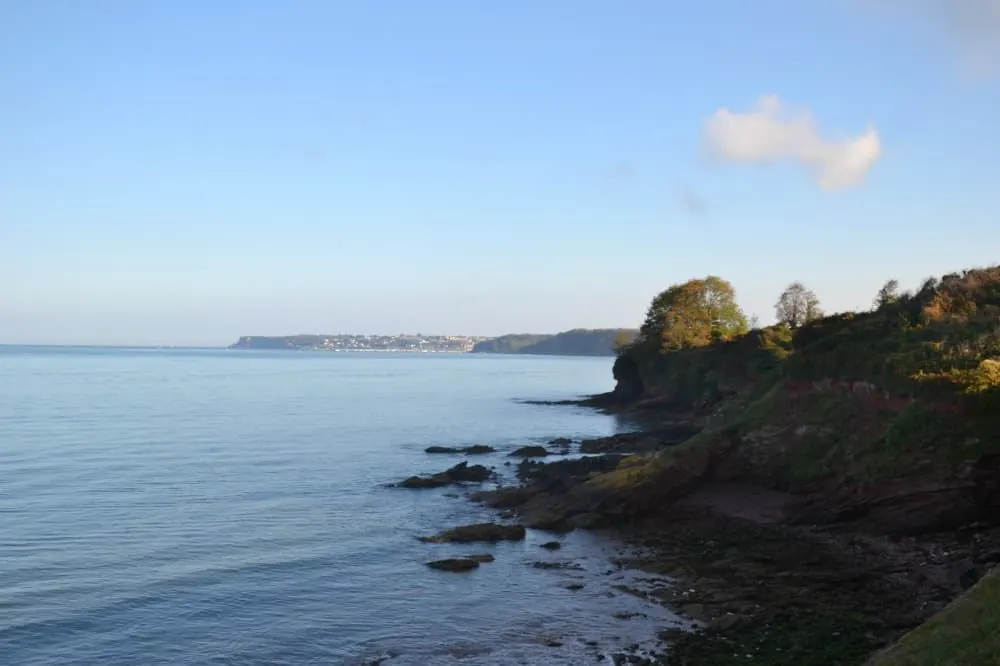 Sea front in South Devon