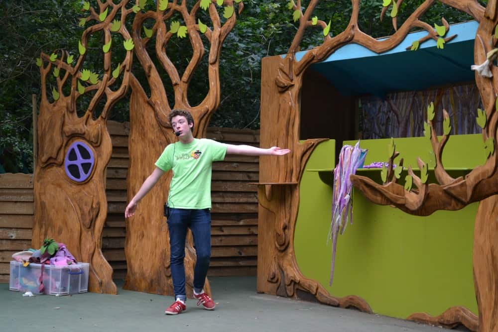 Storytelling stage at BwWILDerwood Norfolk