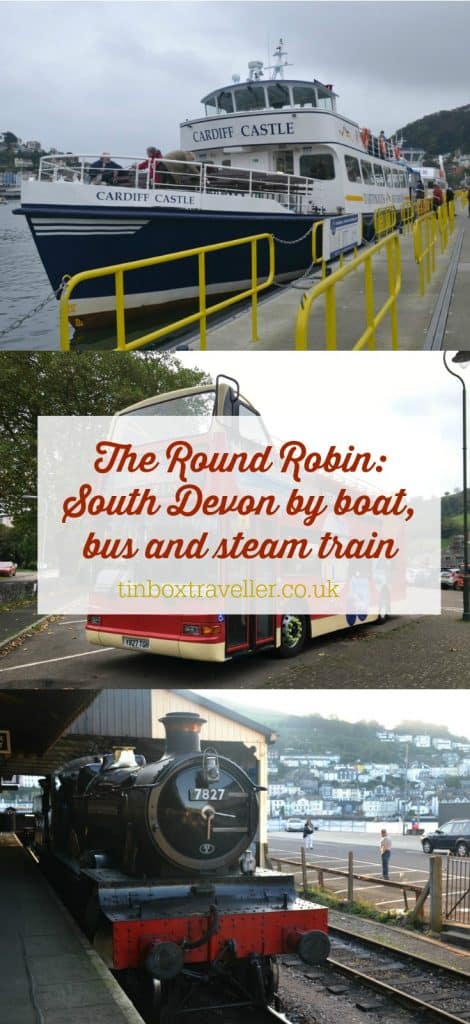 A day out on the award-winning Round Robin river boat, open top bus and steam train tour of South Devon. A family and dog-friendly Devon attraction