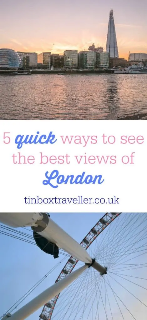 Sample some of London's most amazing vistas in under two hours with these tips for seeing the capital's best views when you're short on time #London #sightseeing #travel #traveltips #travelblog #Londonsightseeing #UKtravel