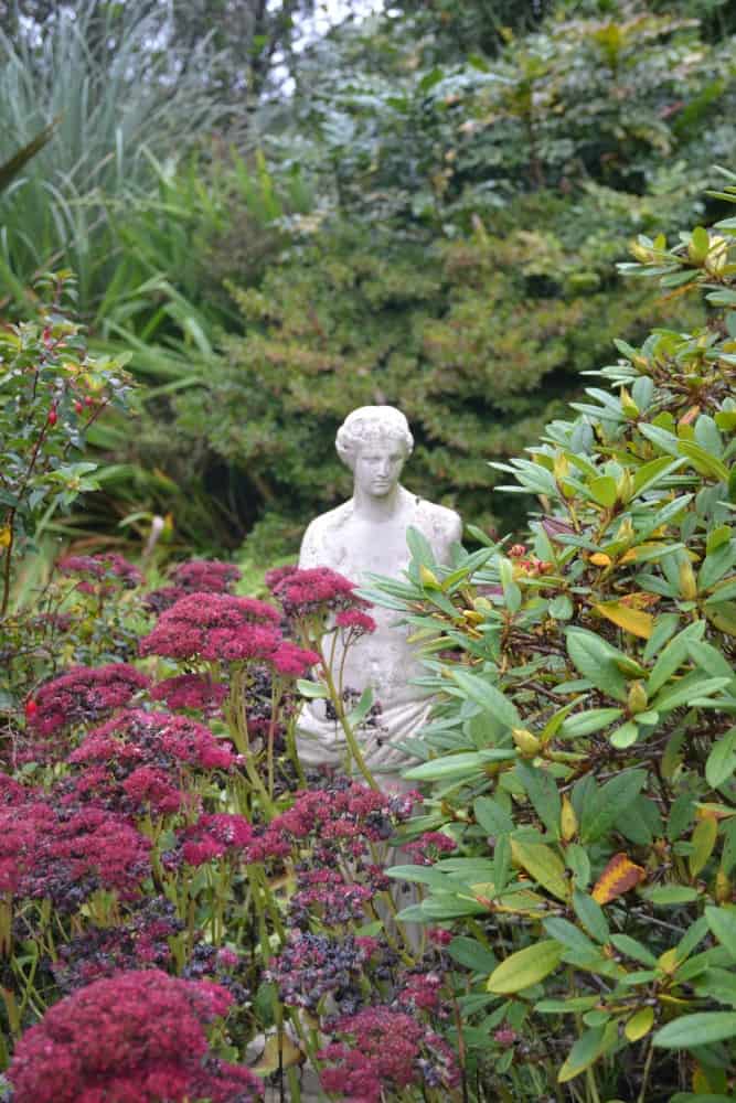 Statue in garden at Moorland Garden Hotel