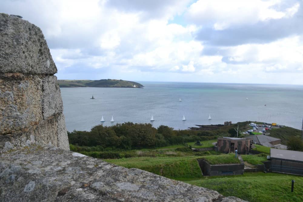 View from the top of Pendennis Castle