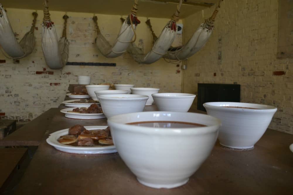 War Shelter scene at Pendennis Castle