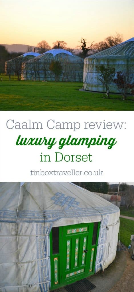A review of a luxury glamping break with kids at Caalm Camp in Dorset where you can stay in a Mongolian yurt in the rolling countryside of South West England
