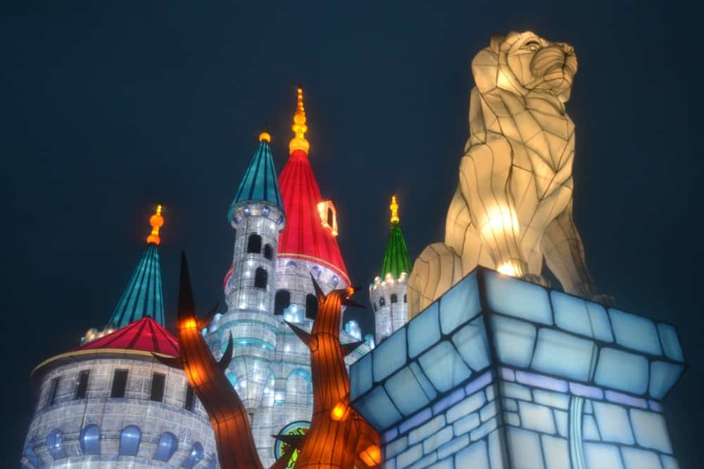 Sleeping Beauty's castle - Longleat Festival of Light