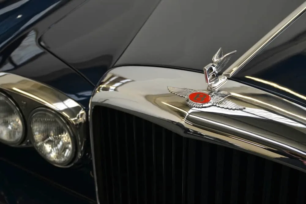 Bentley crest at Haynes International Motor Museum