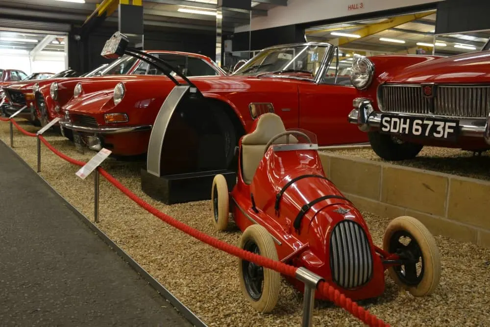 Children's car in Red Room at Haynes International Motor Museum