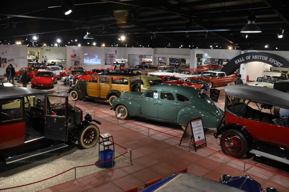 Overview of museum Haynes International Motor Museum