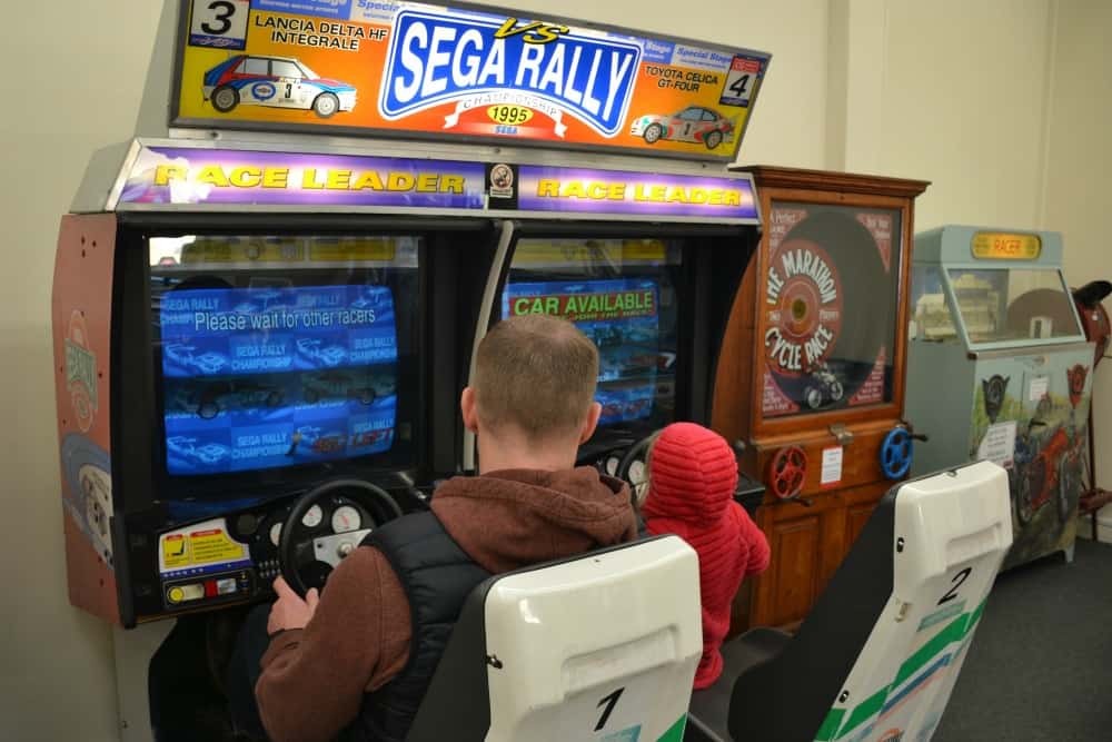 Video games in Autogames area at Haynes International Motor Museum