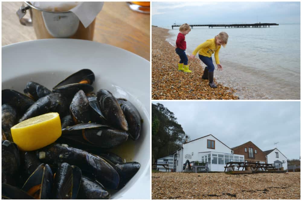 Lunch at The Boat House Yarmouth - Isle of Wight with kids