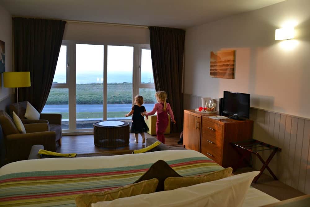 Master bedroom at Sands Resort Hotel & Spa - a family hotel in Cornwall
