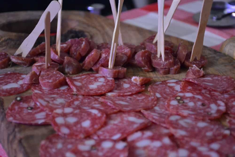 Salami starter - A luxury villa holiday in Tuscany with Bookings For You