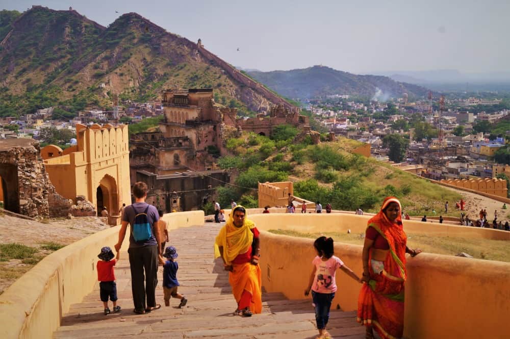 Amber Fort Jaipur - tips for adventurous travel with young kids