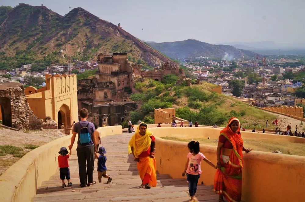 Amber Fort Jaipur - tips for adventurous travel with young kids
