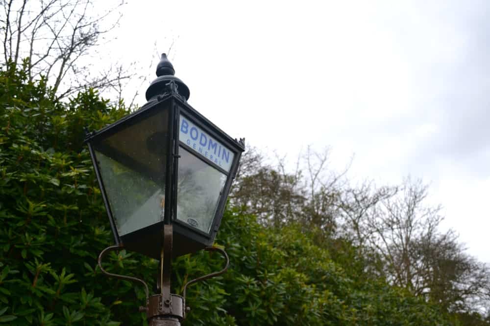 Bodmin General station lantern on Bodmin & Wenford Railway 