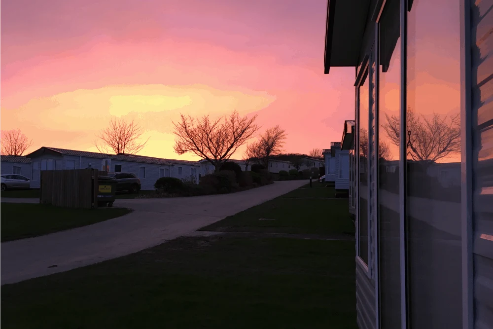 Sunset at Hendra Holiday Park - Cornwall Holiday park