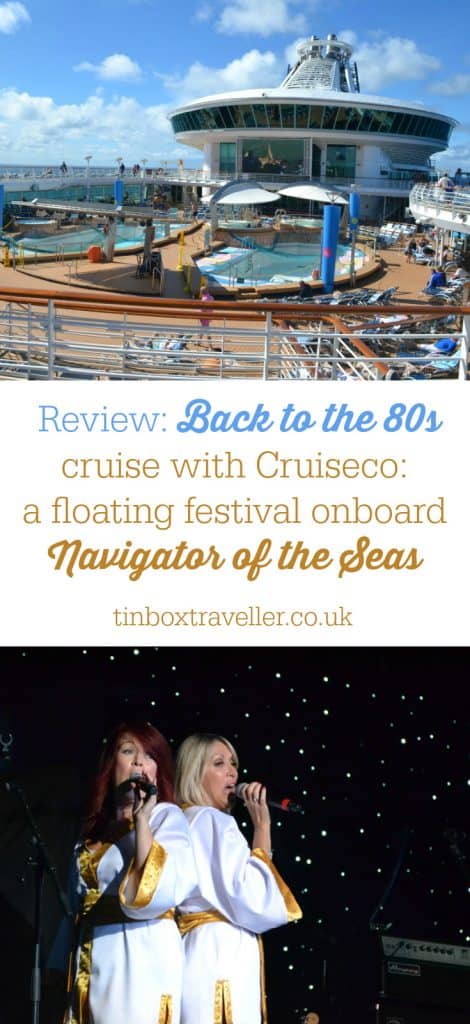A review of Cruiseco’s Back to the 80s festival at sea onboard Royal Caribbean's Navigator of the Seas, which sailed from Southampton. How family-friendly was it, who performed, and what were the ports of call? #cruise #travel #travelblog #familytravelblog #festival #NavigatoroftheSeas #RoyalCaribbean #Backtothe80s