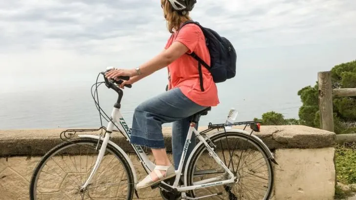 Cycling in Maresme region Catalunya - Costa Barcelona with kids