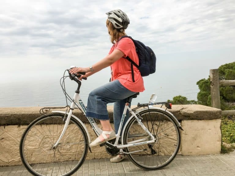 Cycling in Maresme region Catalunya - Costa Barcelona with kids