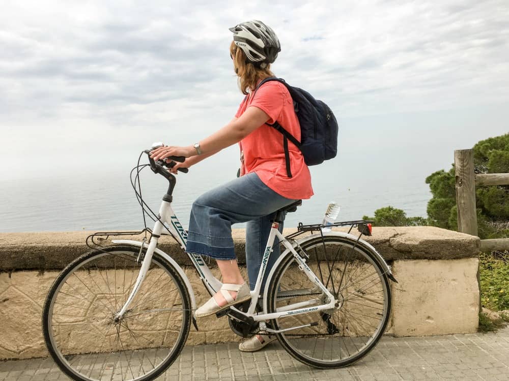 Cycling in Maresme region Catalunya - Costa Barcelona with kids