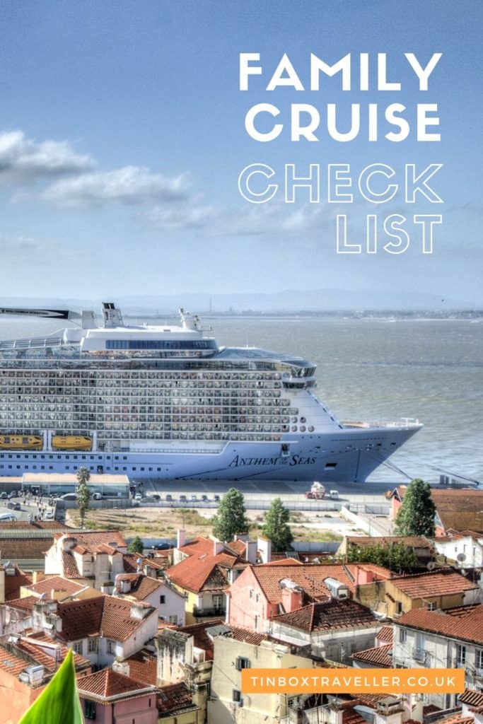 When it comes to planning a family cruise a pre-holiday check list including what you need to pack for your cruise and tasks that need to be ticked off before you set sail is essential. Check out our tips for ultimate peace of mind #traveltips #cruisetips #familytravel #cruise #packinglist #familytravelblog #checklist #TinBoxTraveller #cruisingwithkids