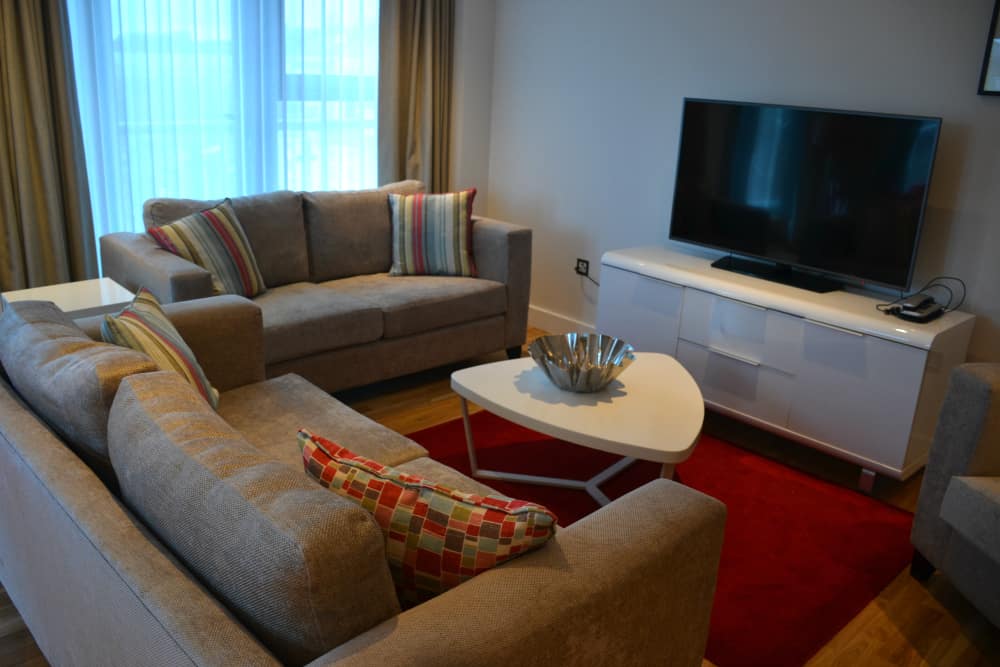 Lounge area - SACO Broad Quay luxury serviced apartments in Bristol City Centre