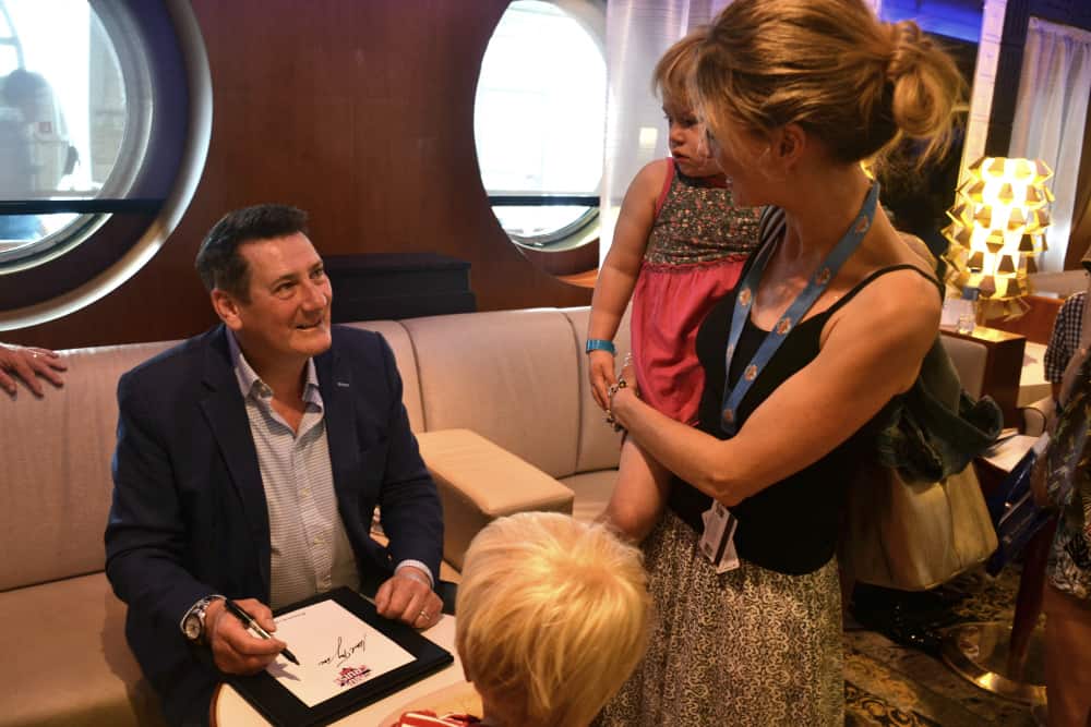 Meeting Tony Hadley - Back to the 80s cruise Navigator of the Seas