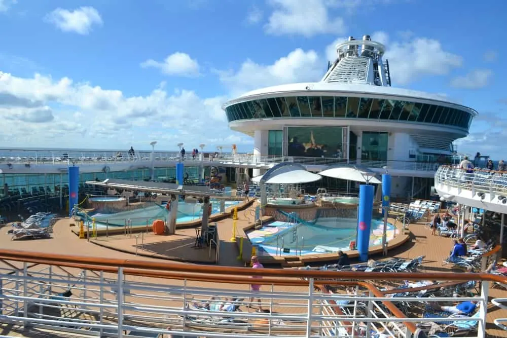 Navigator of the Seas lido deck - Back to the 80s cruise festival at sea
