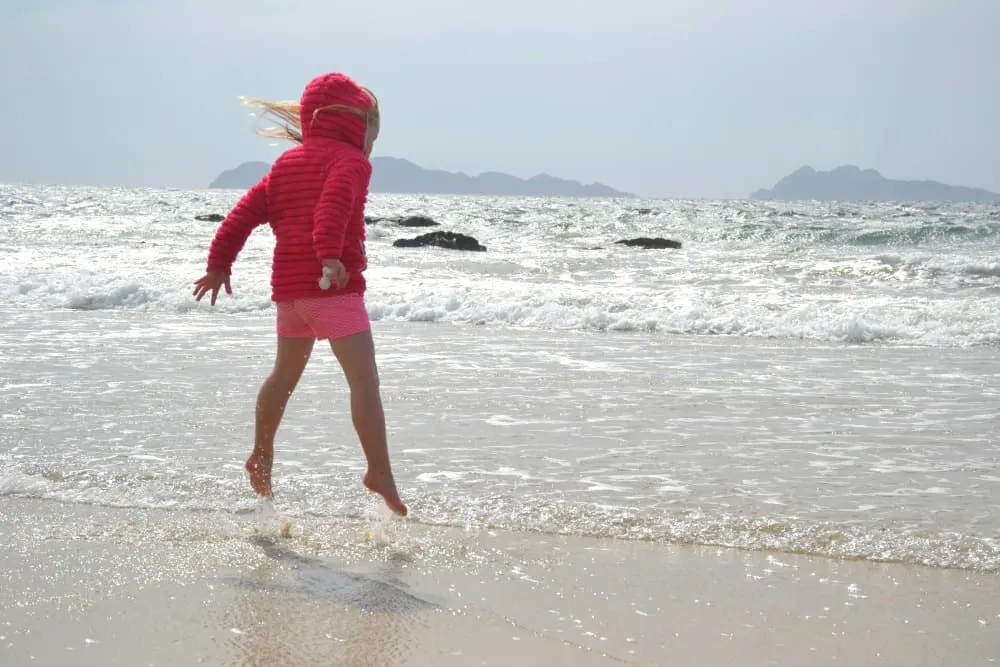Tot on Simel Beach Vigo - Back to the 80s cruise Navigator of the Seas
