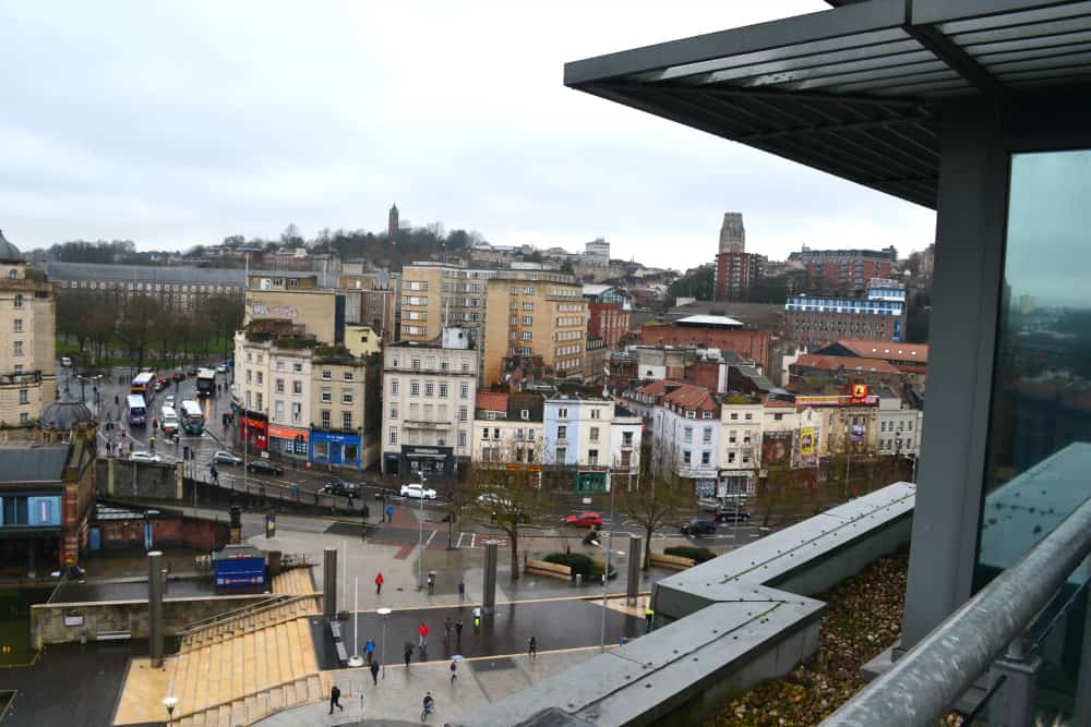 View from terrace - SACO Broad Quay luxury serviced apartments in Bristol City Centre