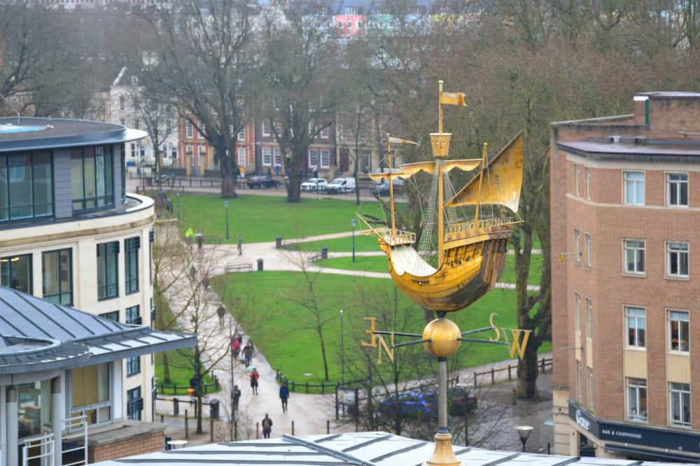 View towards Queen Square - SACO Broad Quay luxury serviced apartments in Bristol City Centre