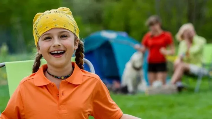 Family camping - camping games