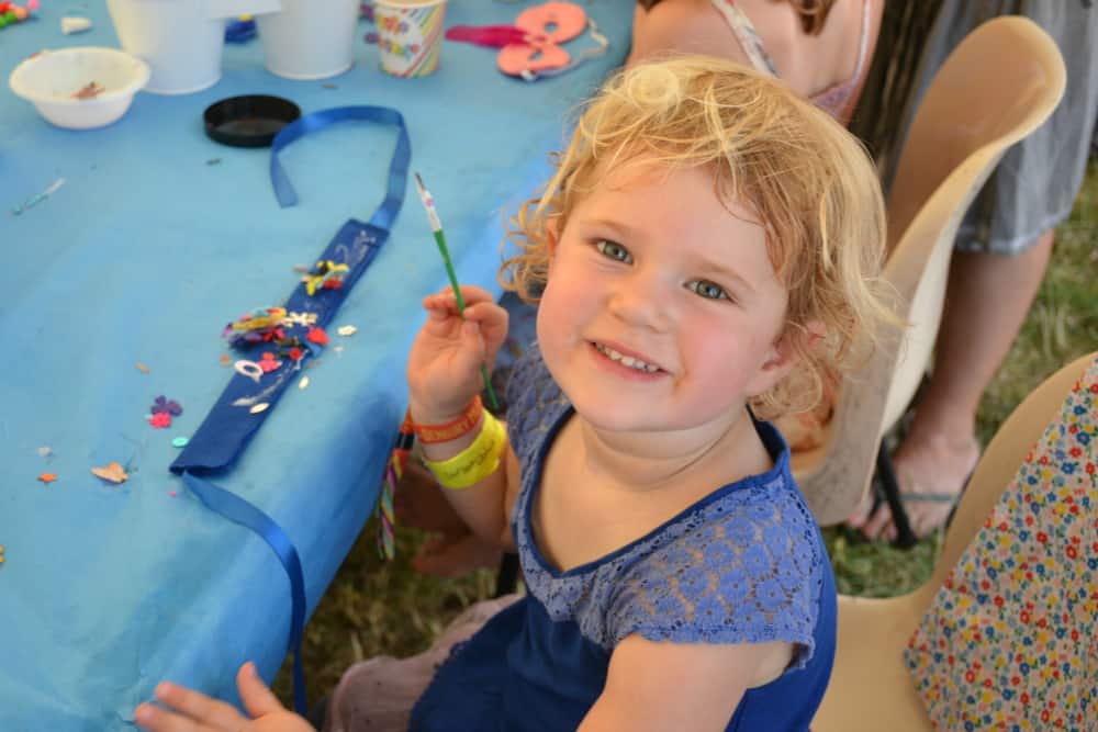 Baby making head dress - Devon festival Glas-Denbury