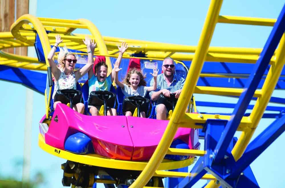 Crealy Devon Twister rollercoaster - day out in Devon - theme parks in Devon