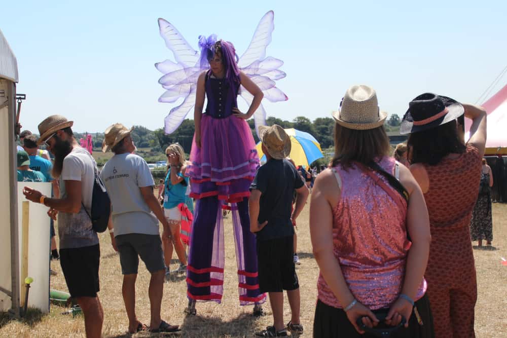 Fairy on stilts - FlipFlops or Wellies