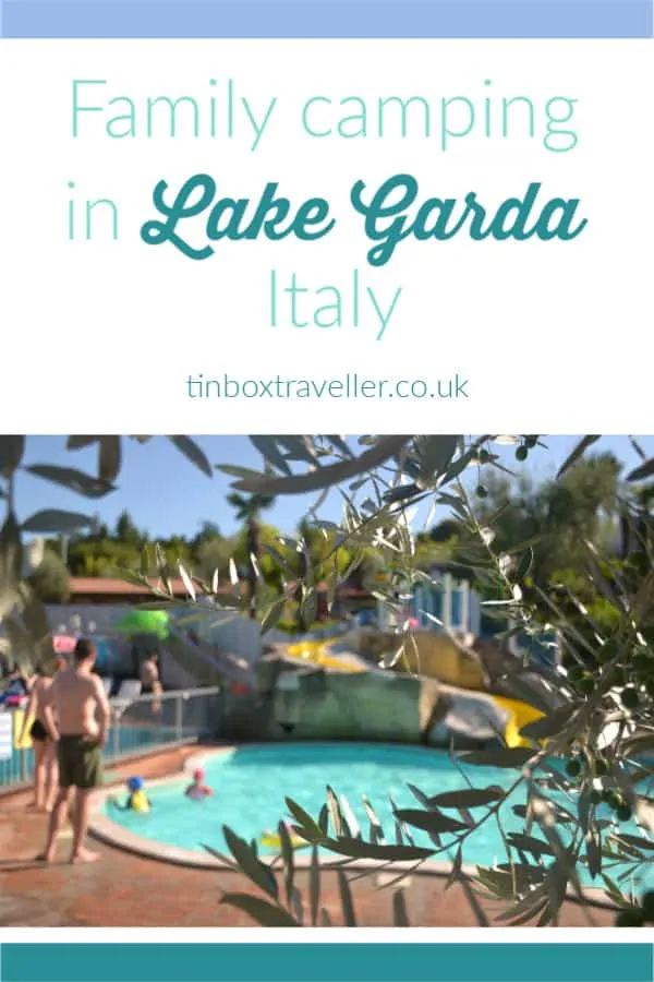 Camping in Lake Garda with Al Fresco Holidays at Camping Eden, Lake Garda. A guide to staying at this campsite with private beach. Plus a Vivaldi mobile home tour #AlFrescoHolidays #LakeGarda #camping #familyholiday #Italy #mobilehome #campsite