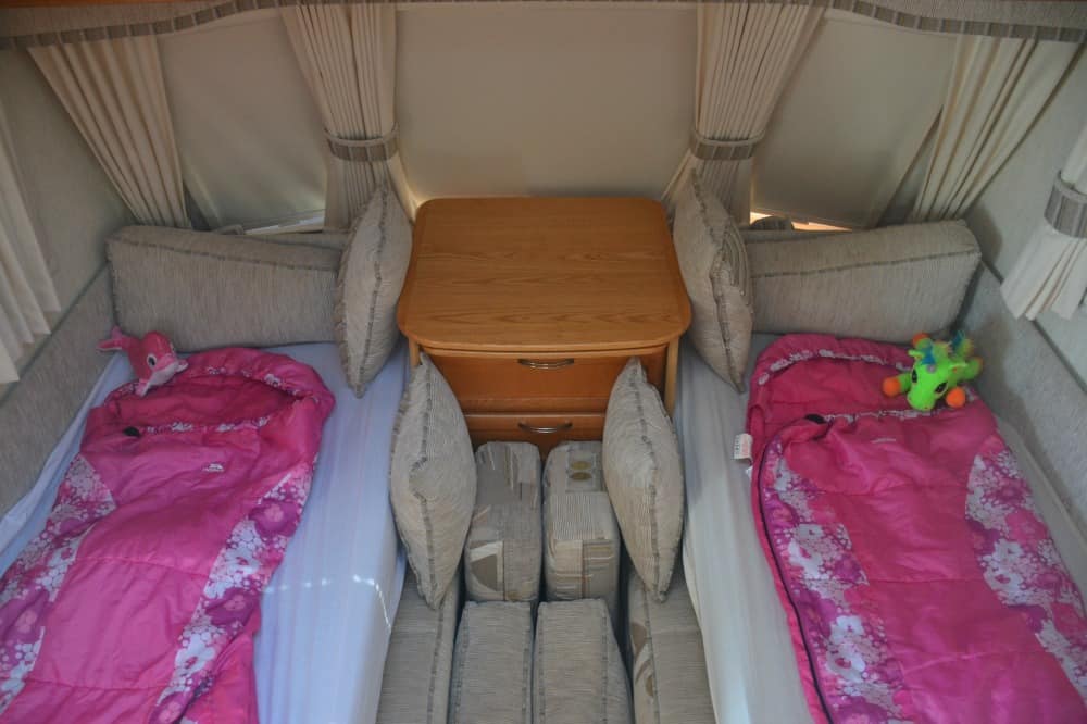 Preschooler bed - caravanning with a baby