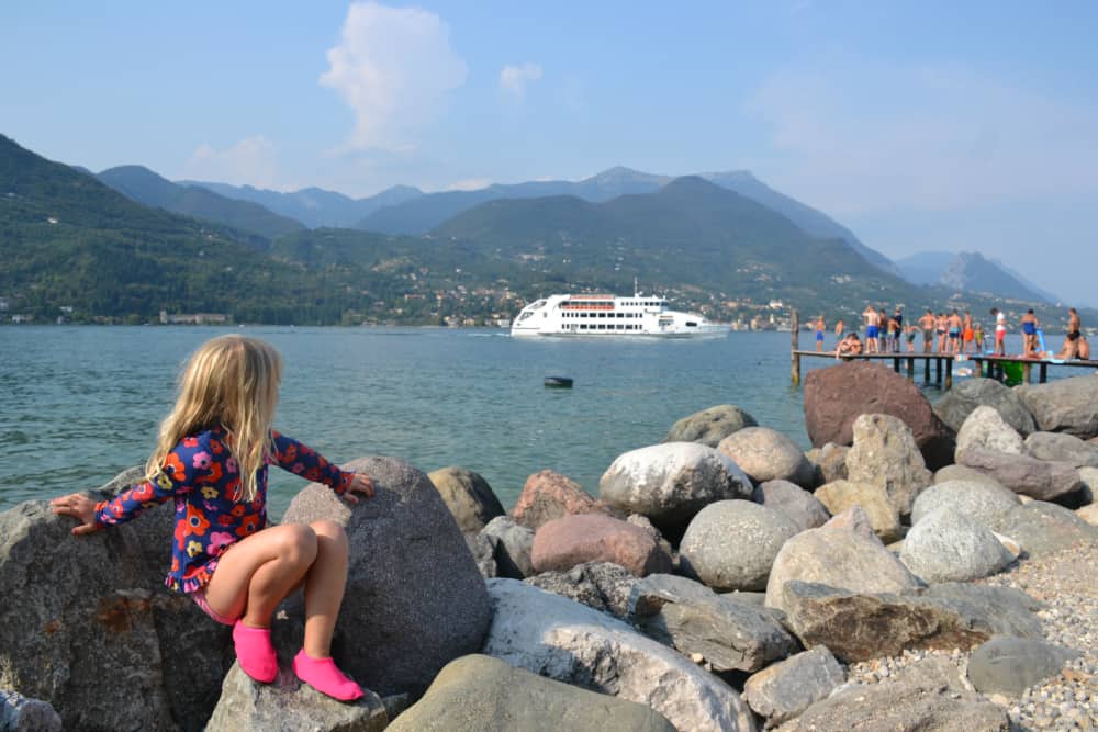Tin Box Tot on Camping Eden private beach - Lake Garda with Al Fresco Holidays