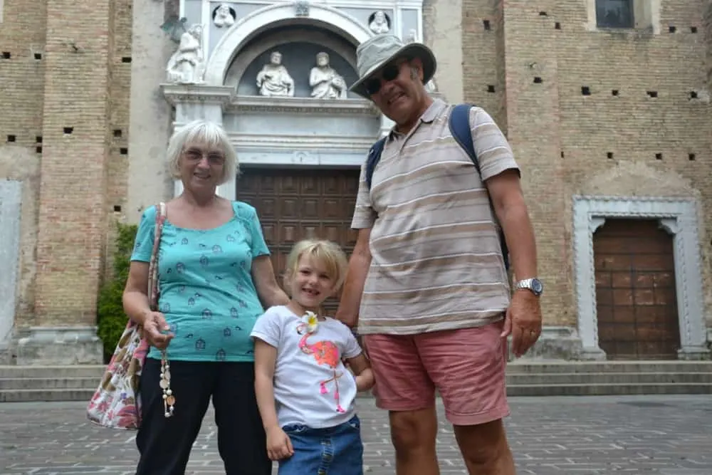 Tin Box grandparents and Tot in Salo