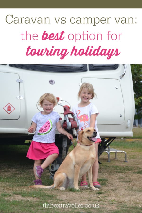 The thoughts of experienced caravanners on the caravan vs camper van debate and why we are looking at all the options after selling our Tin Box #caravan #caravanlife #campervan #familytravel #familytravelblog #holidays #UKholidays #travel