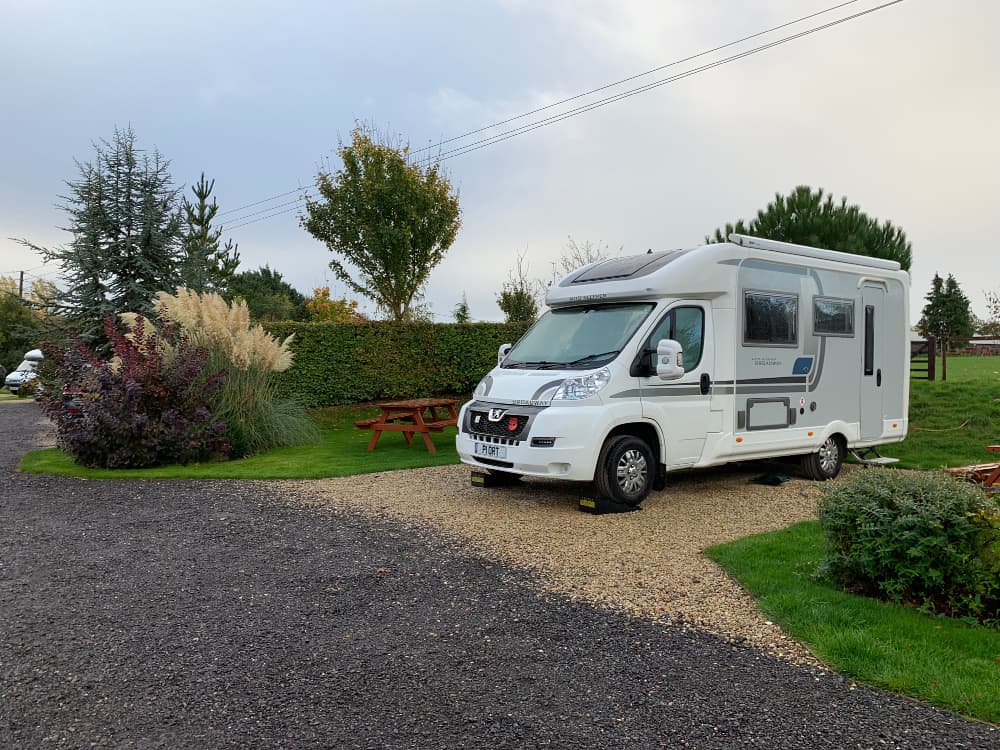 Deluxe motorhome pitch - Stonehenge Campsite review