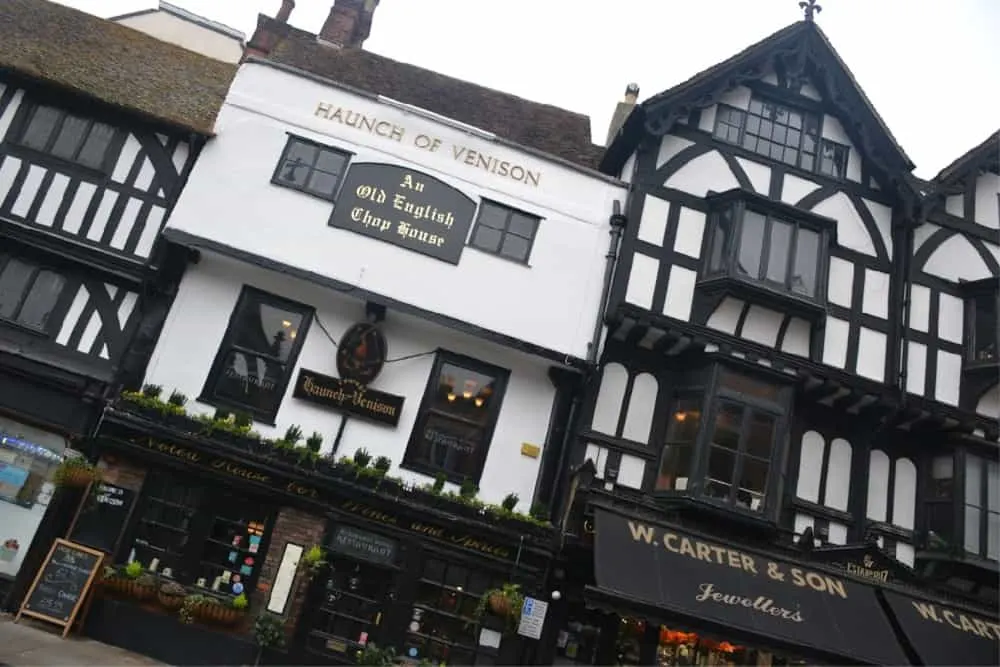Haunch of Venison - Salisbury with kids - a short break in October half term