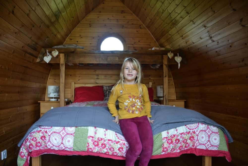 Tot in glamping pod - Salisbury with kids - a short break in October half term