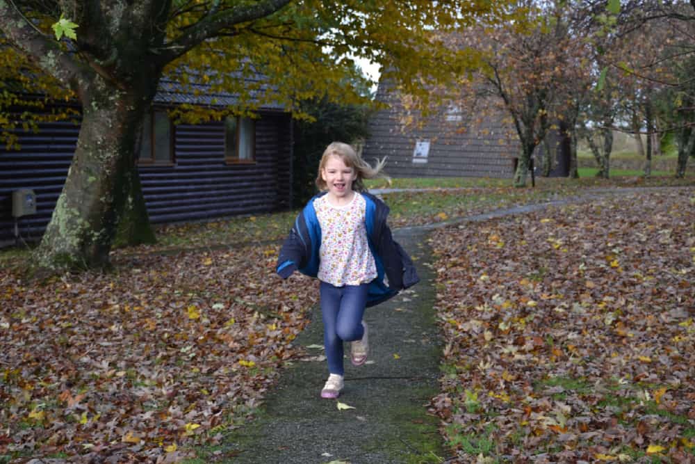 Tot running at Waterside Cornwall - lodge holidays in Cornwall