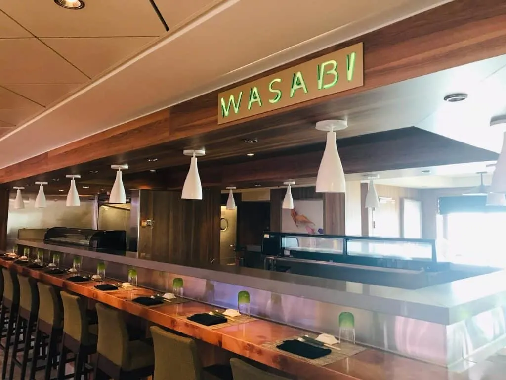 Wasabi restaurant on Norwegian Breakaway ship tour: NCL family cruise