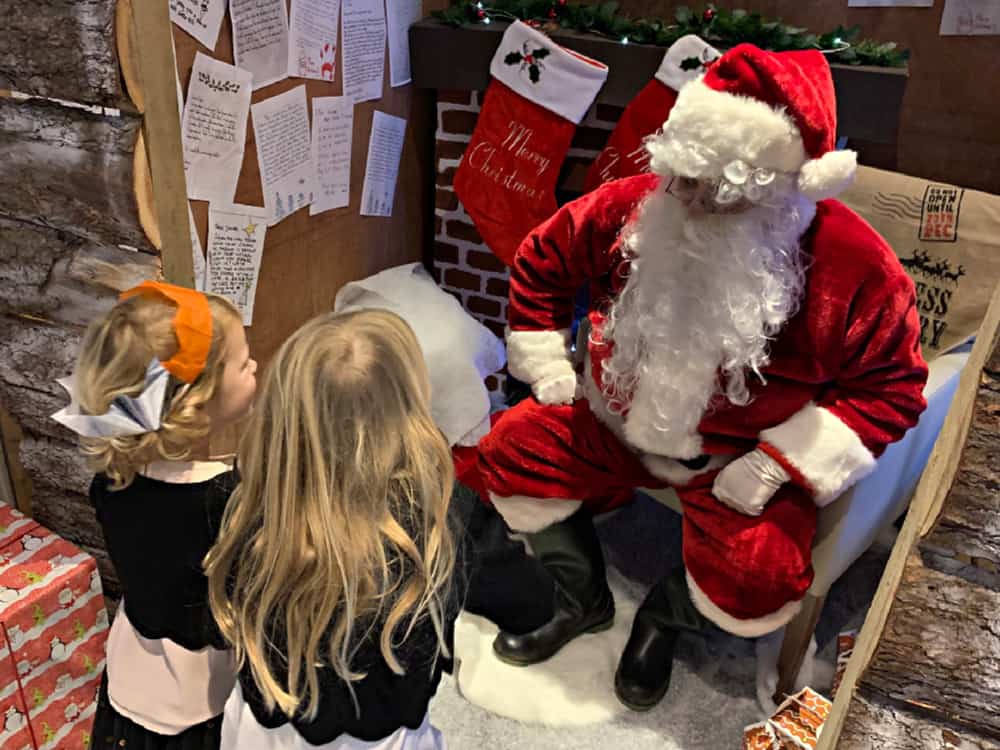 Tin Box family meet Santa at China Fleet Country Club Santa's Carvery & Grotto