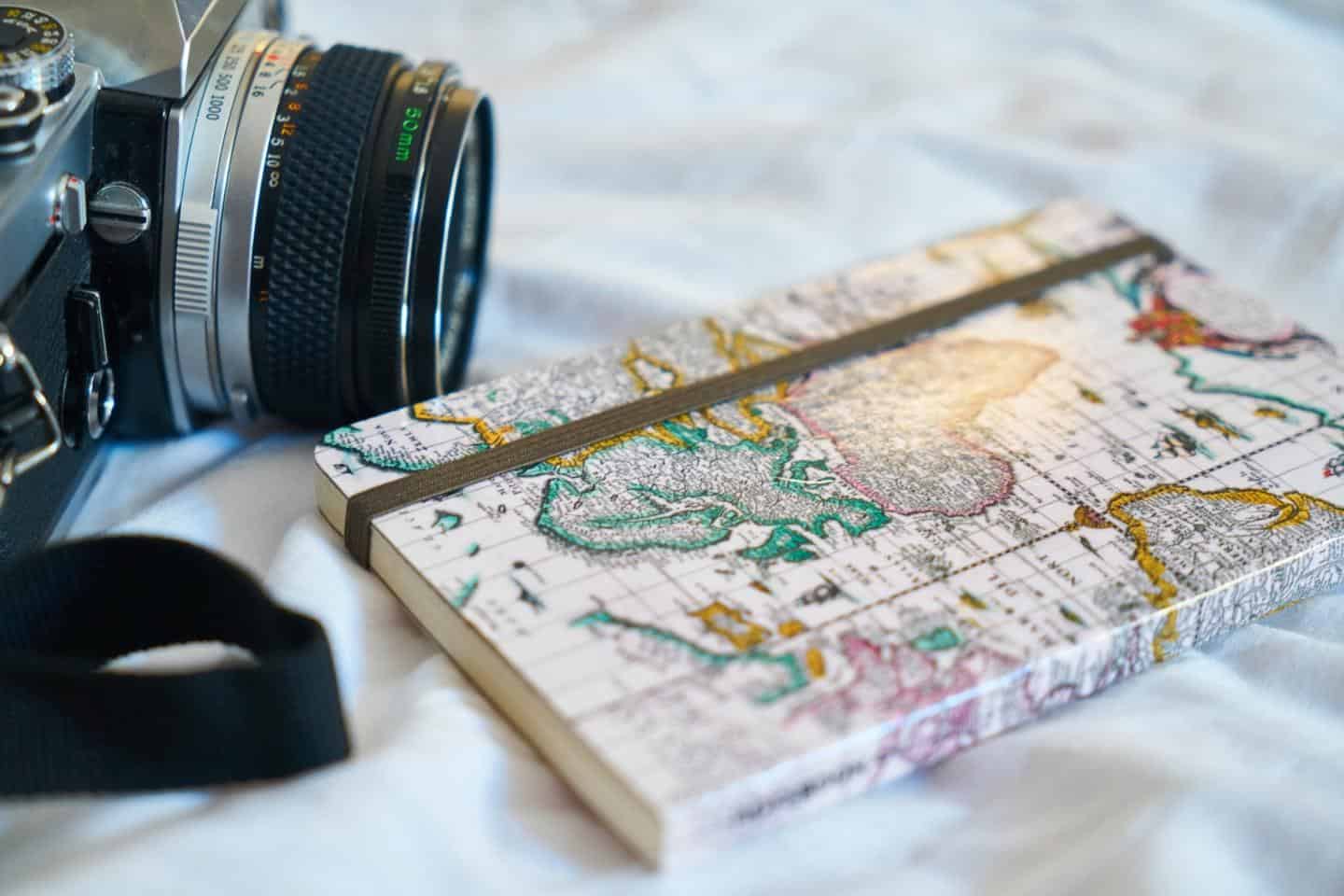 Travel blogger camera and book - what do travel bloggers do