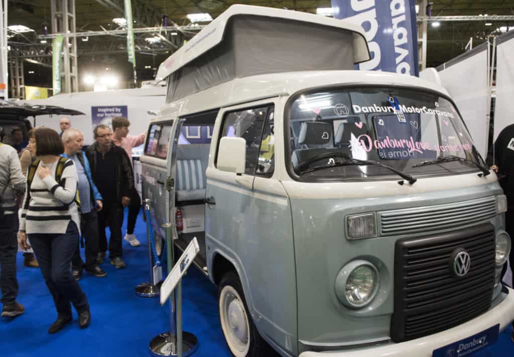 Camper van at The Caravan, Camping & Motorhome Show - win tickets
