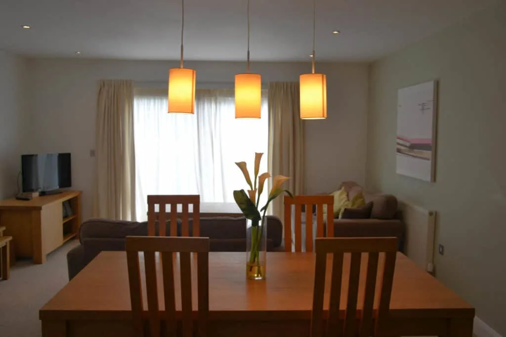 Dining room and lounge - The Valley Cornwall Review, luxury cottages in Cornwall