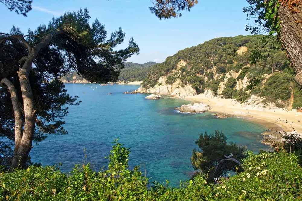 Easy walking quiet coves Costa Barcelona - easy walking holidays in Europe